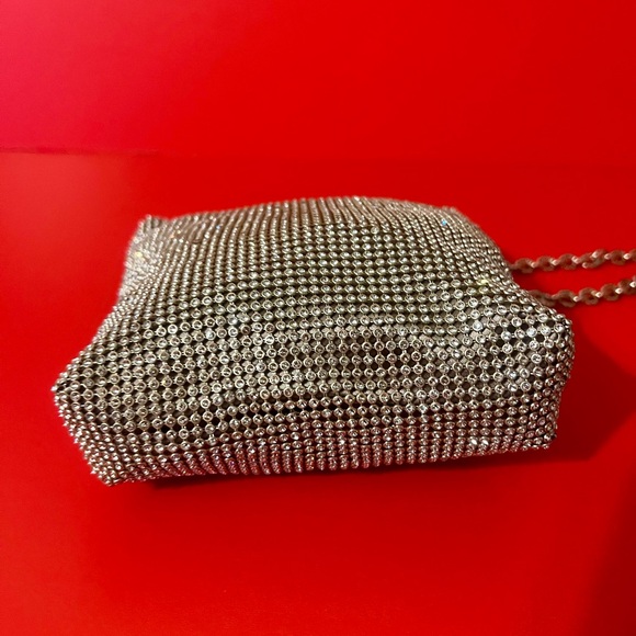 Zara Silver Rhinestone Shoulder Bag - Picture 7 of 9